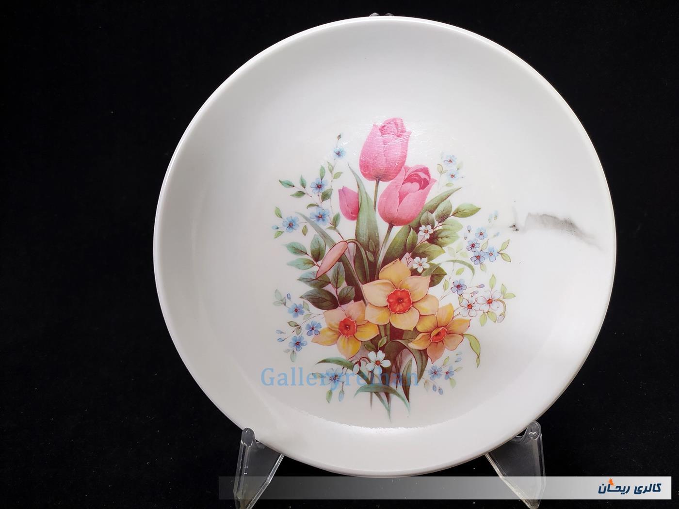 دیوارکوب ملامین قدیمی CM 22.5 لاله و نرگس