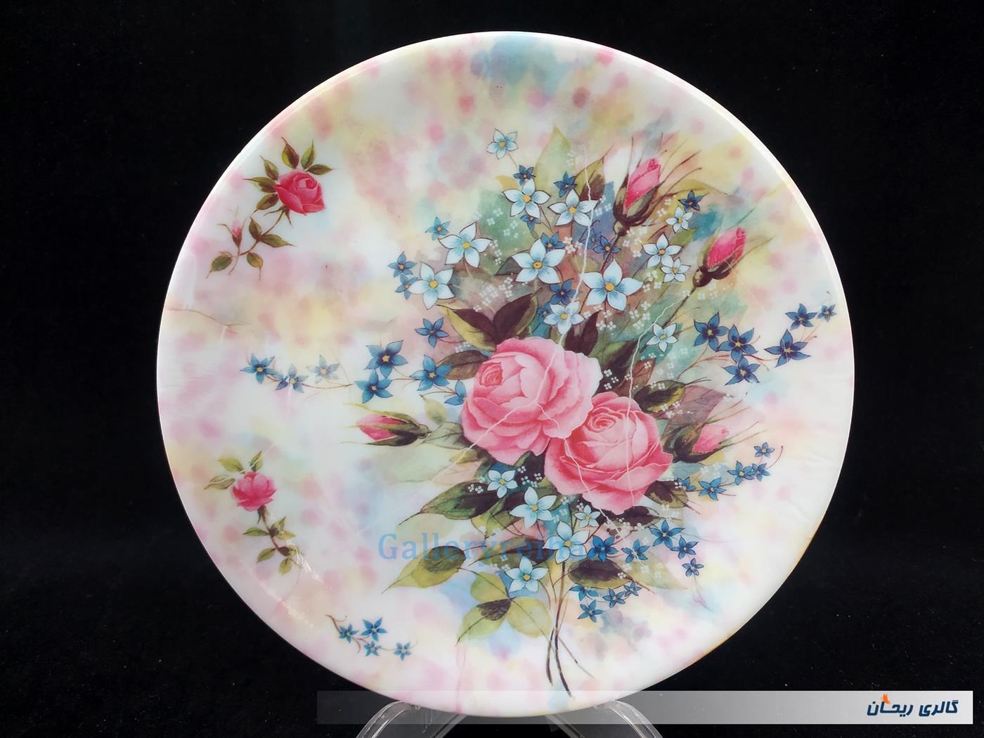 دیوارکوب ملامین قدیمی 22.5 CM گل سرخ 