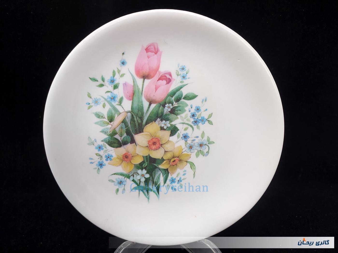 دیوارکوب ملامین قدیمی 22.5 CM نرگس و لاله 