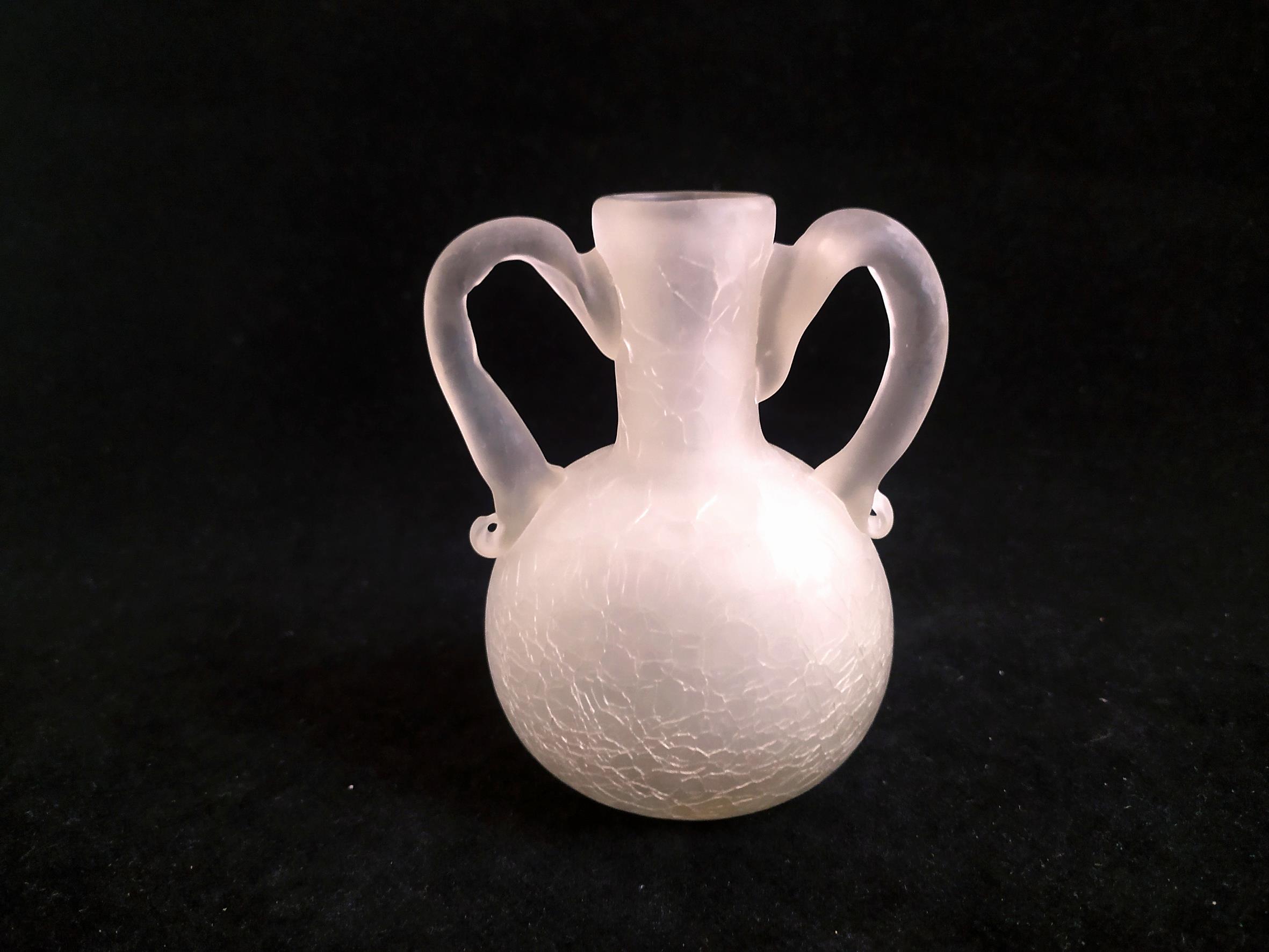  بطری کوچک 2 دسته طرح ترکدار دستساز