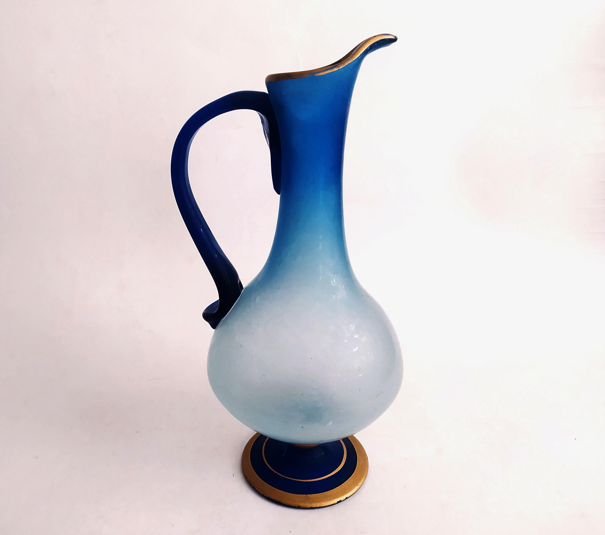  پارچ لاجوردی شیشه ای مات و دستساز