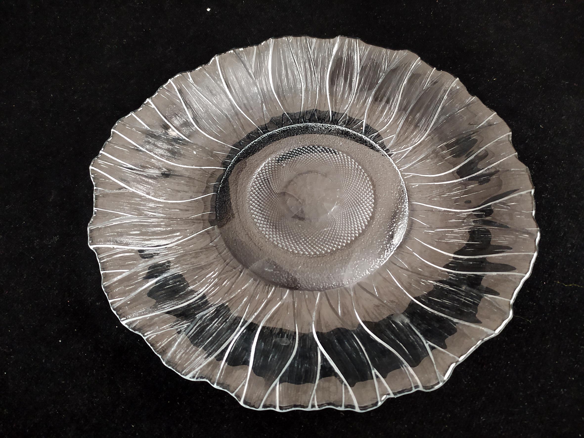  شیرینی خوری طرح گل آفتابگردان قدیمی