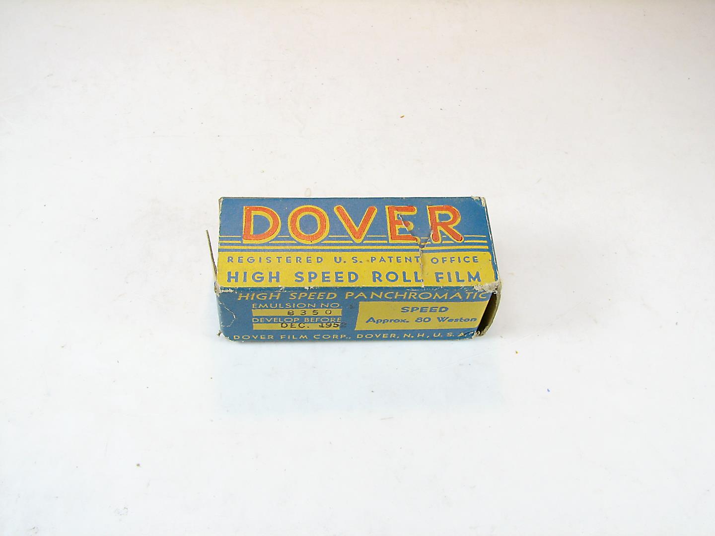  نگاتیو قطع 120 کمیاب قدیمی DOVER USA1952 