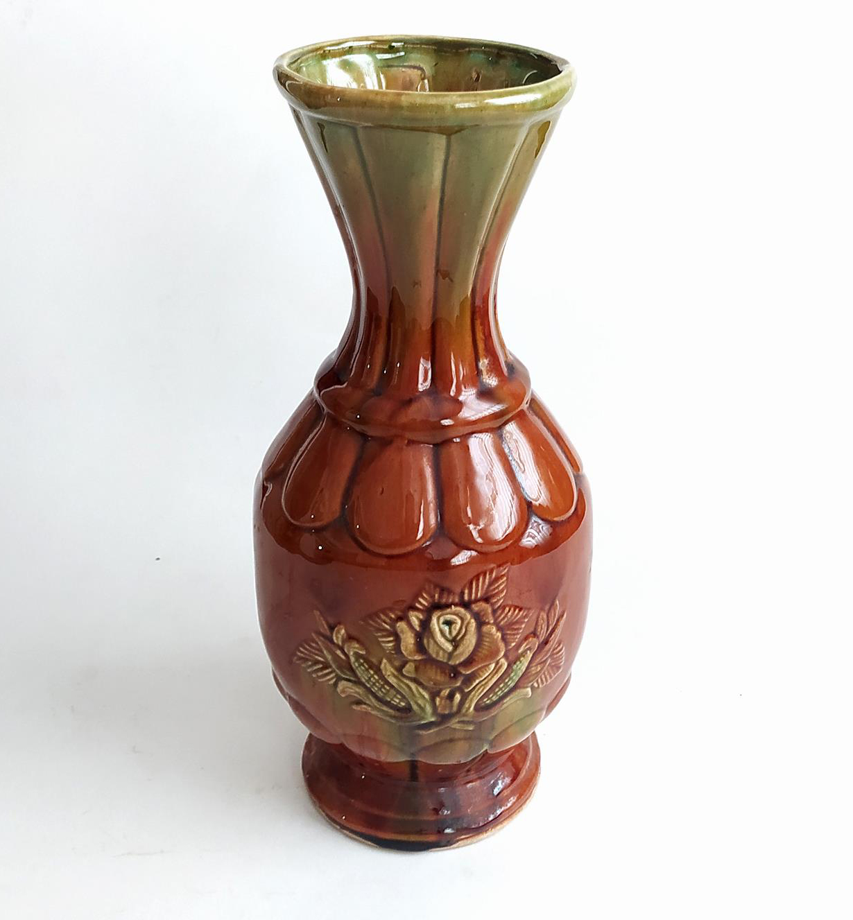  گلدان لعابی بسیار زیبا و کمیاب سایز بزرگ 