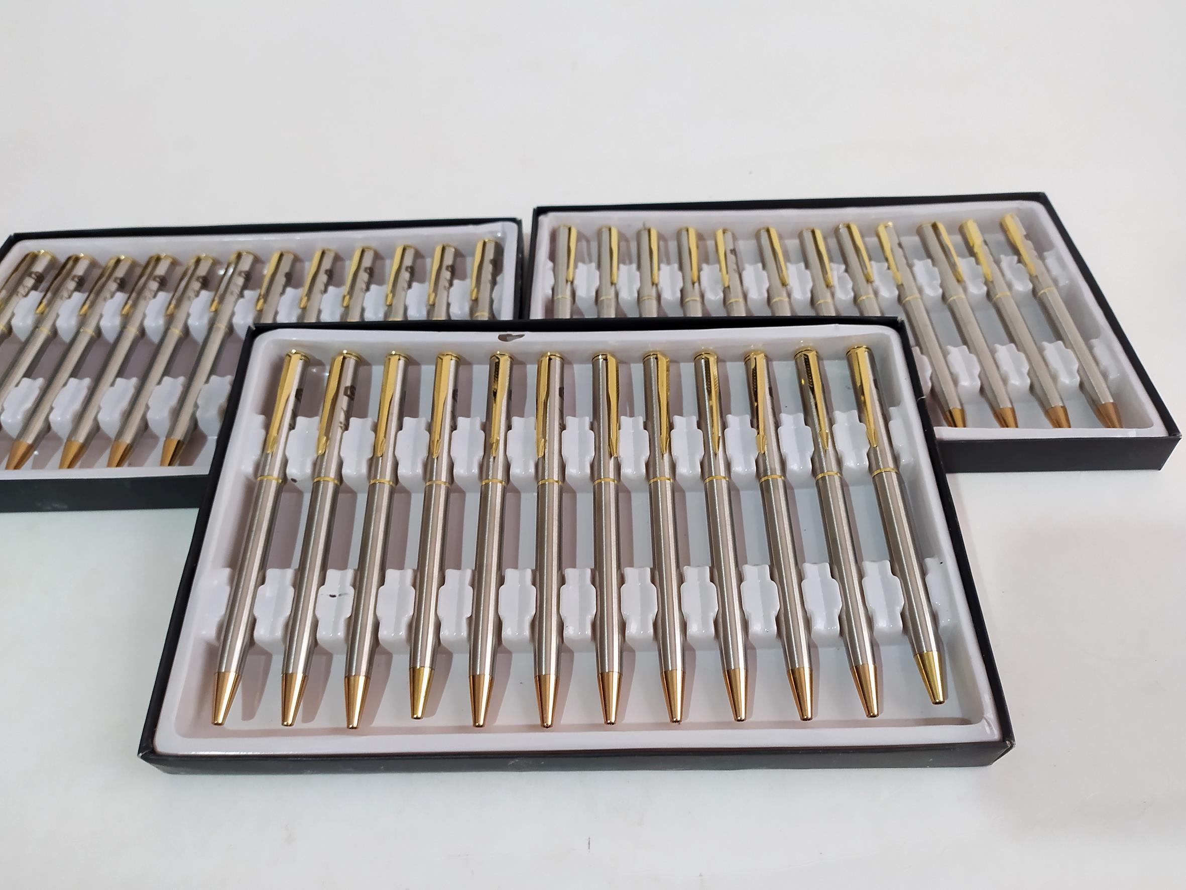  خودکار فلزی طلایی و نقره ای تبلیغاتی 