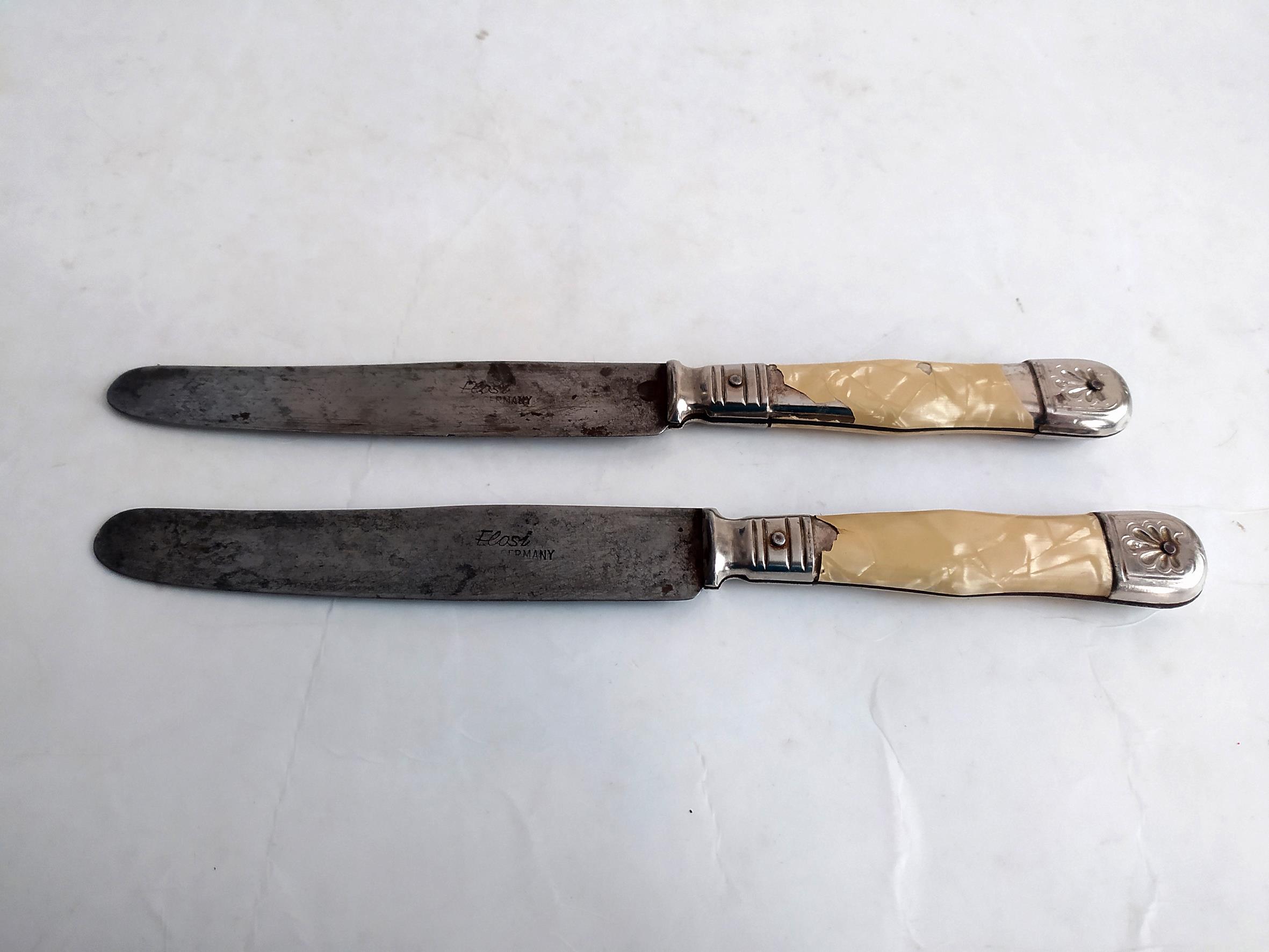 یک جفت کارد قدیمی ساخت آلمان مارک Elosi