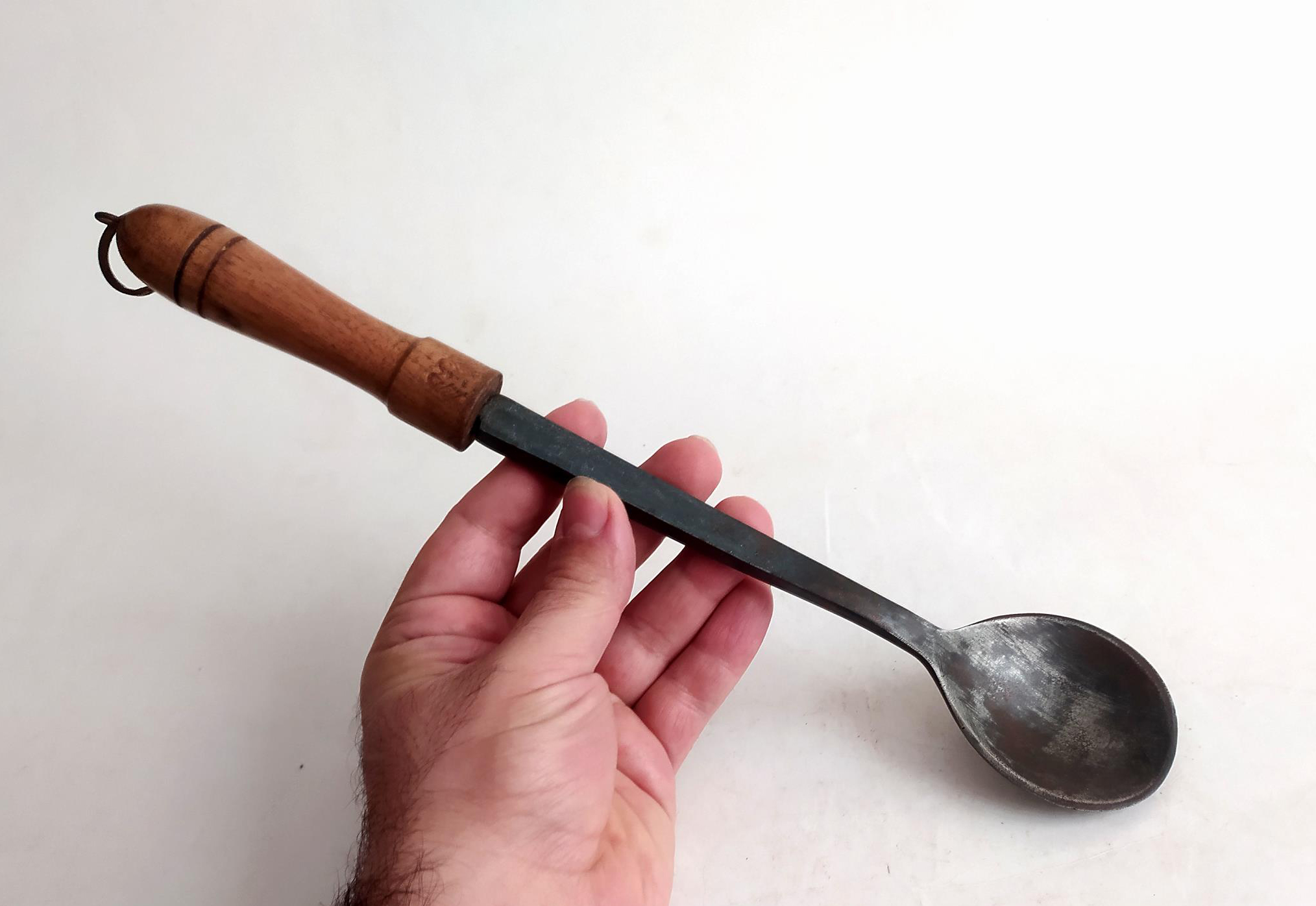ملاقه یا قاشق بلند دست ساز قدیمی