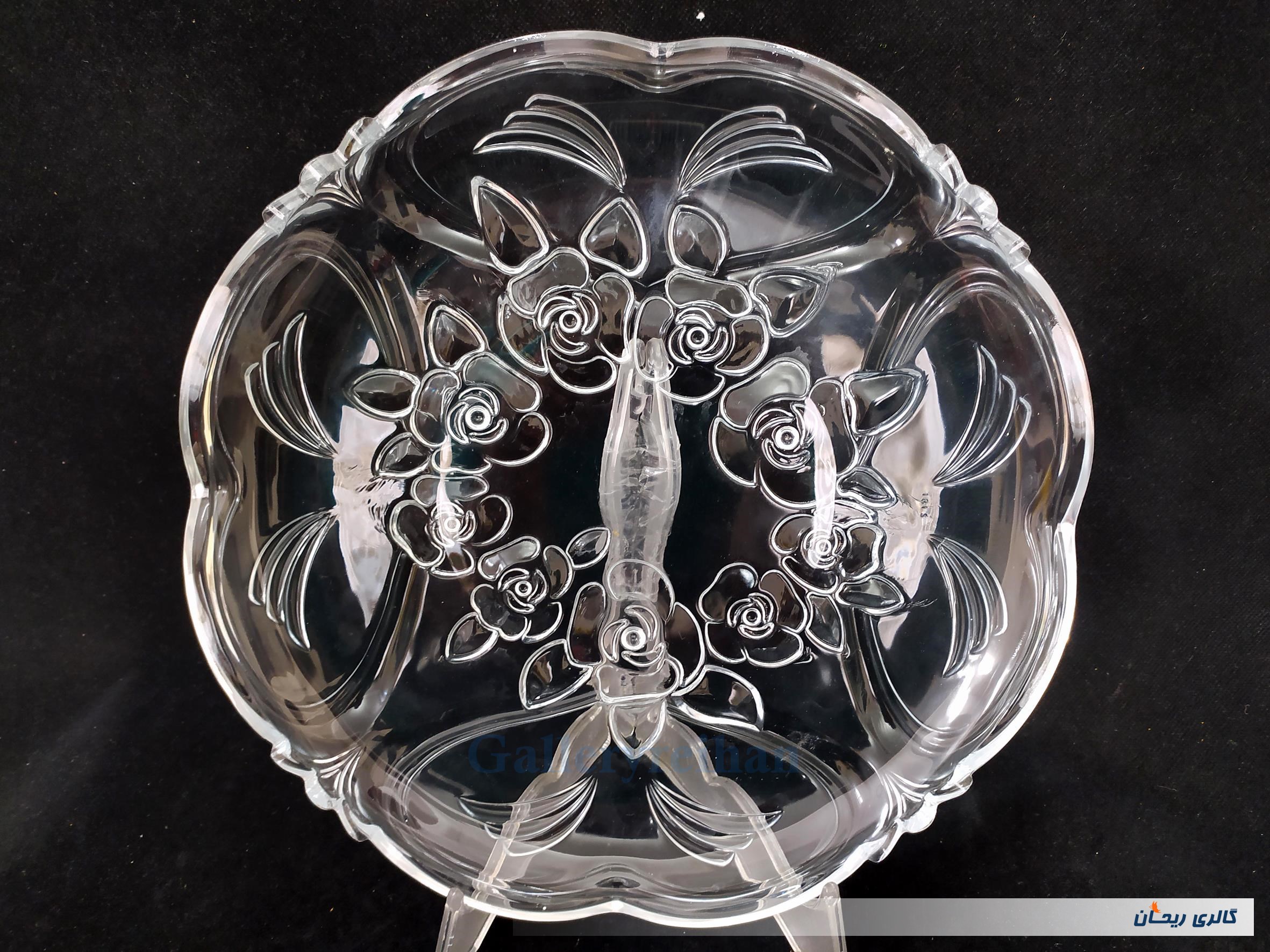  ظرف میوه خوری بلور سایز بزرگ ضخیم