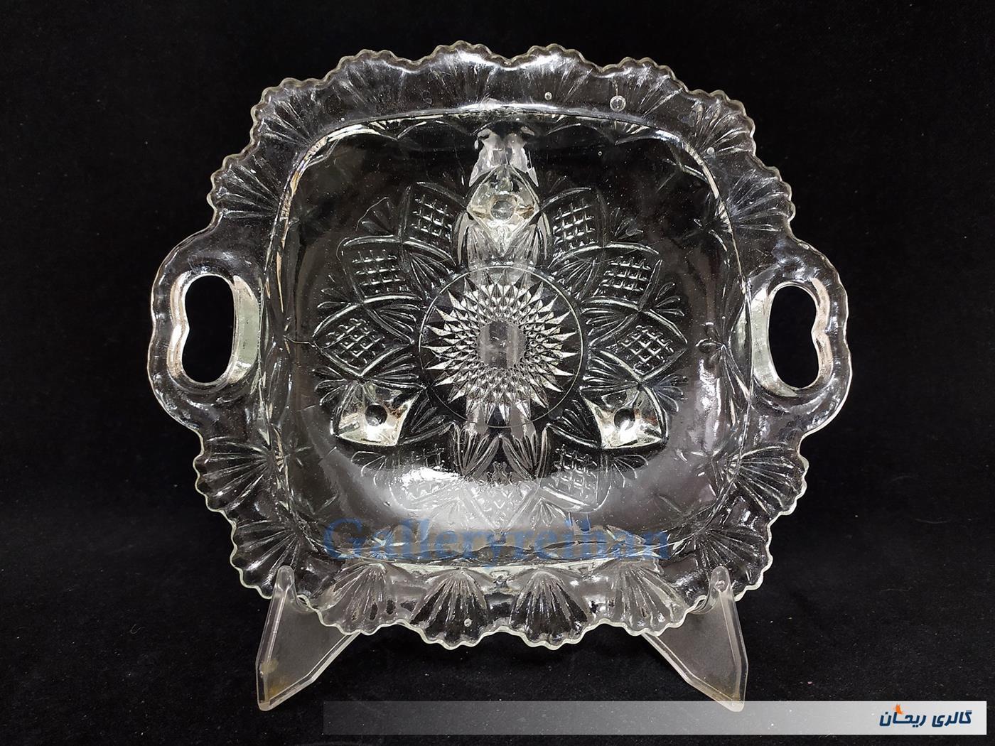 شیرینی خوری بلور قدیمی ضخیم