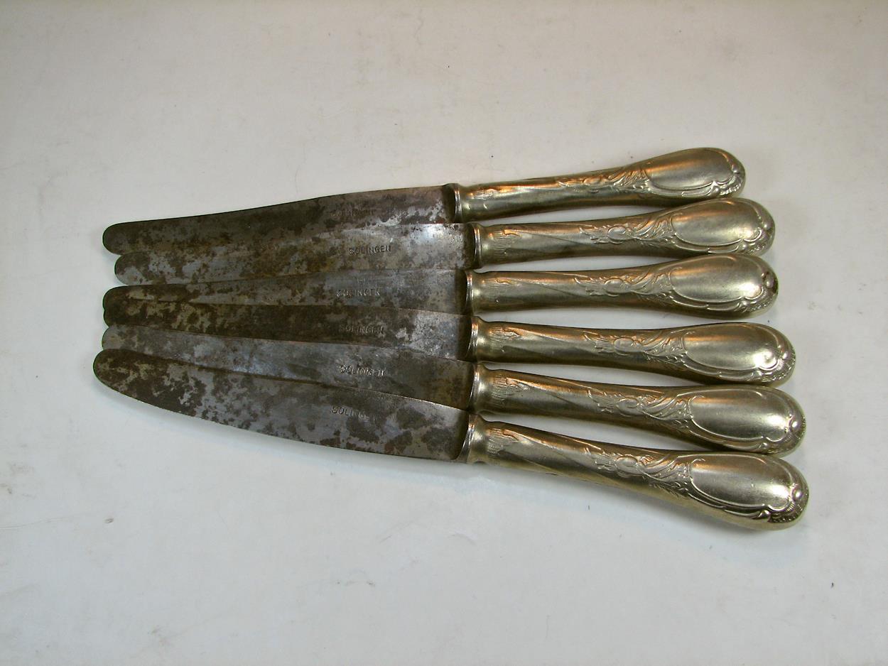  6عدد کارد قدیمی آلمانی Solingen Alpacca