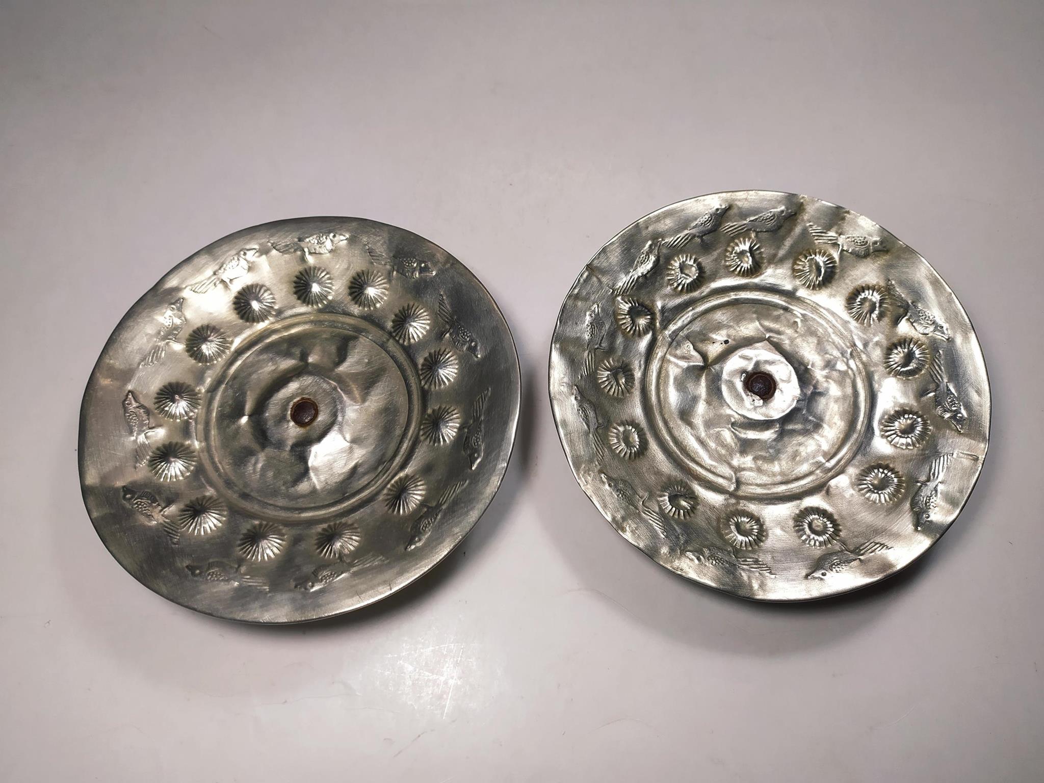  یک جفت ظرف شیرینی خوری ورشو قدیمی 