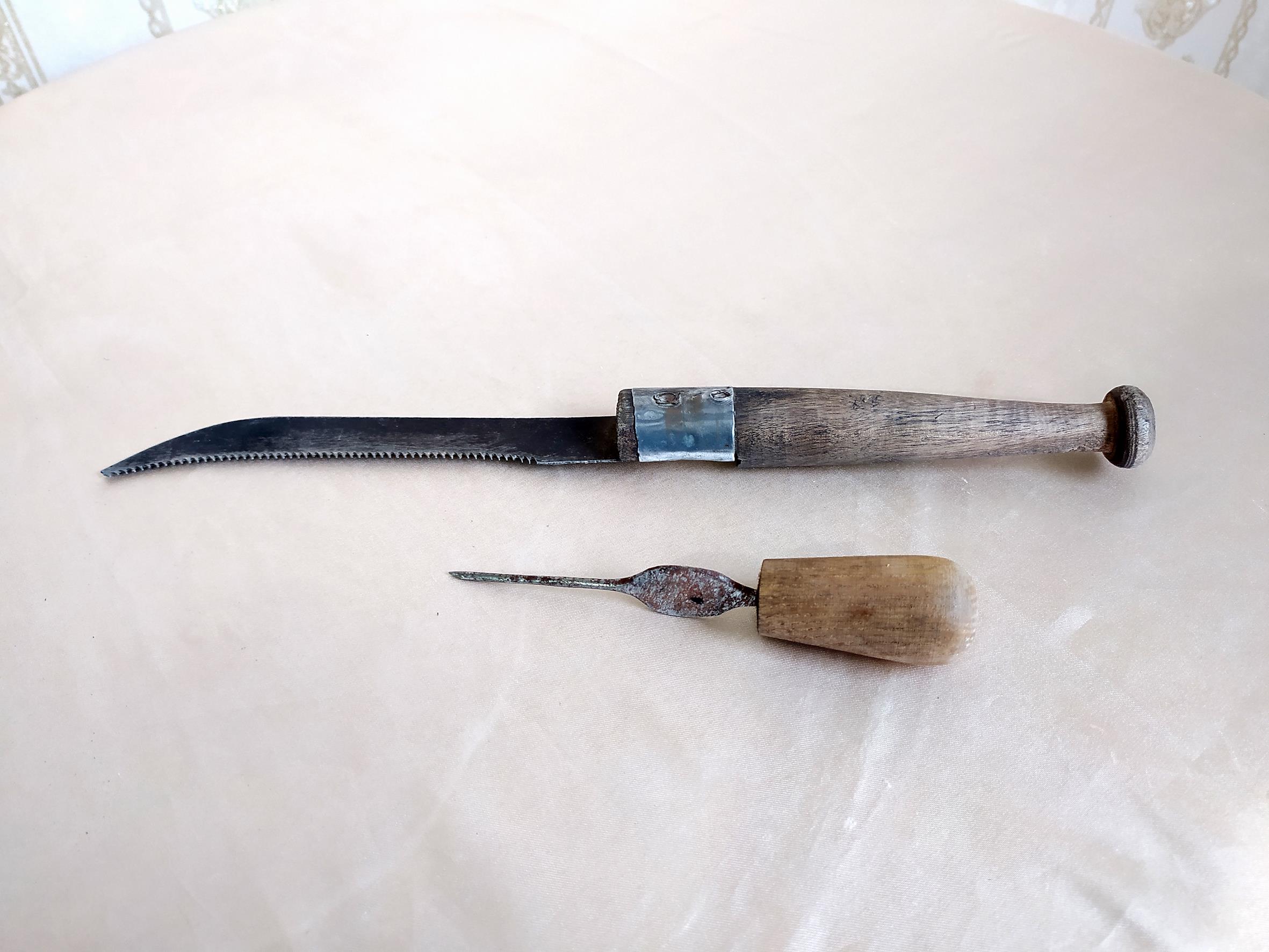  ست دو عددی اره و درفش قدیمی و زیبا 