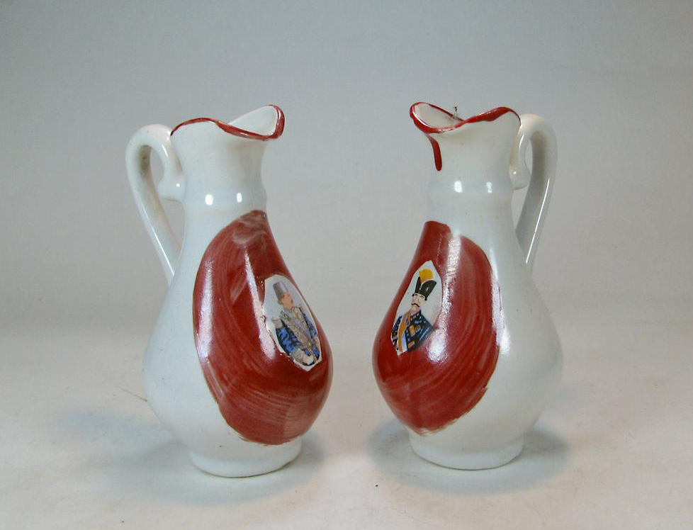  دو عدد پارچ کوچک شاه عباسی لاکی