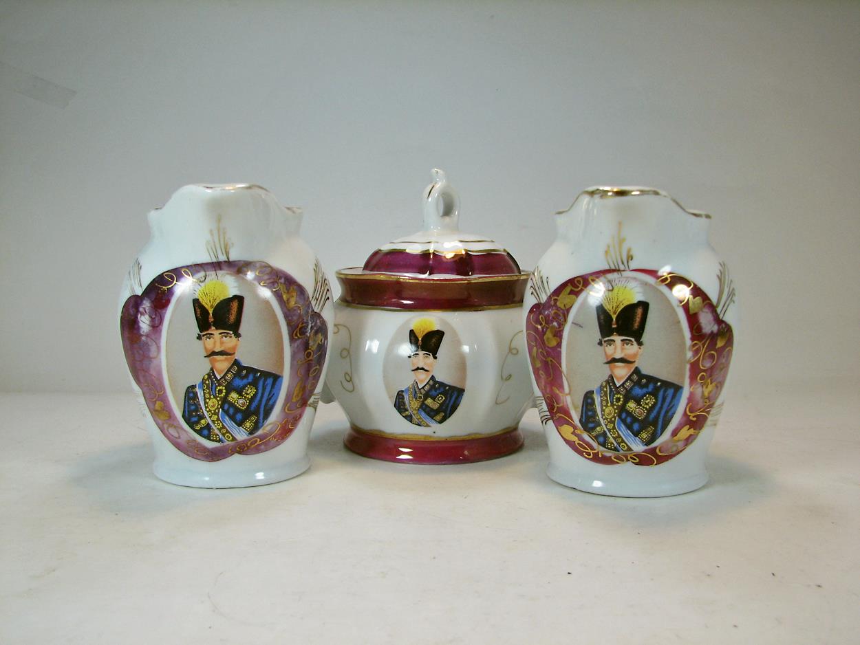  جفت شکرپاش به همراه قندان شاه عباسی