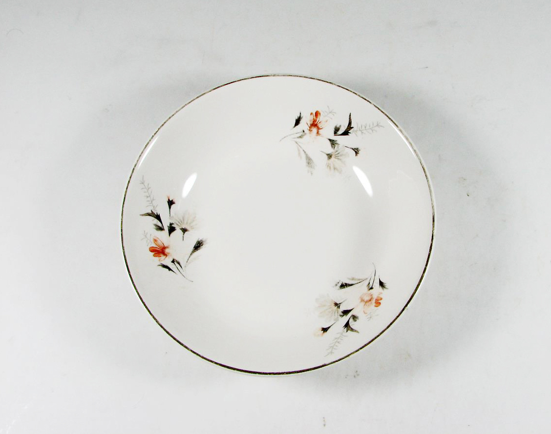  کمپوت خوری سرامیکی طرح گل نارنجی