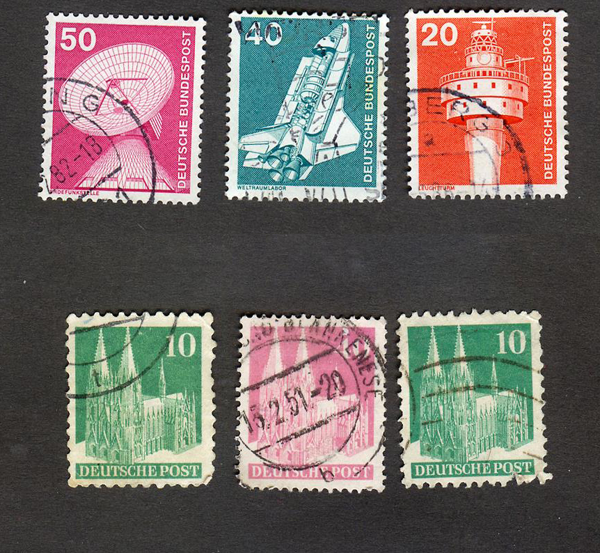 6 عدد تمبر کشور آلمان