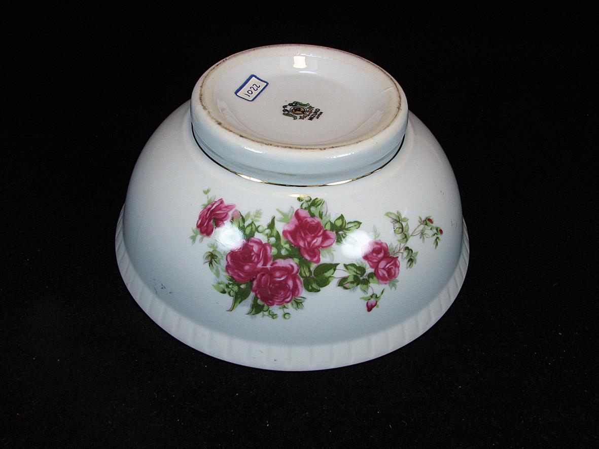  کاسه چینی قدیمی گل سرخی دورو گل