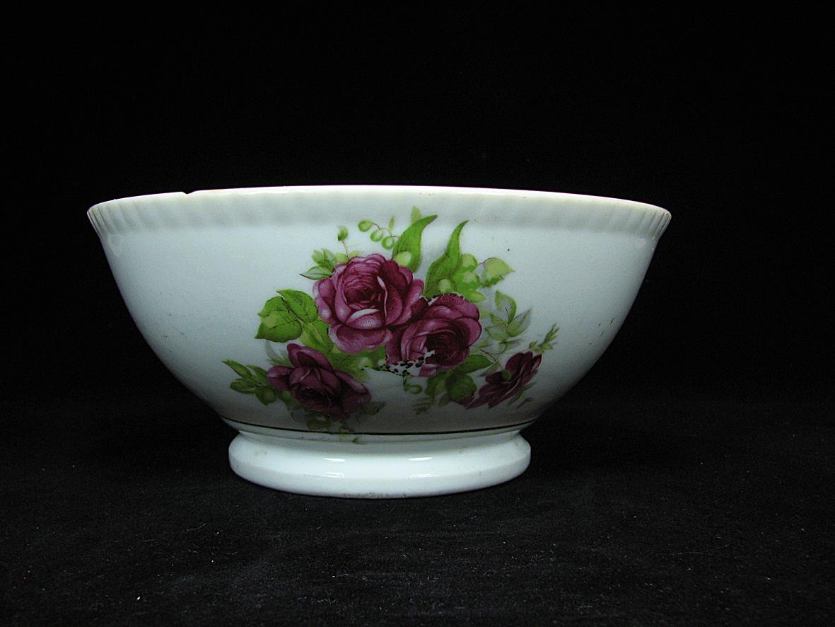  کاسه چینی قدیمی گل سرخی گل درشت