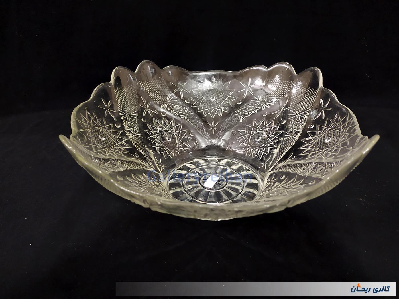  ظرف میوه خوری بلور قدیمی طرح کمیاب 