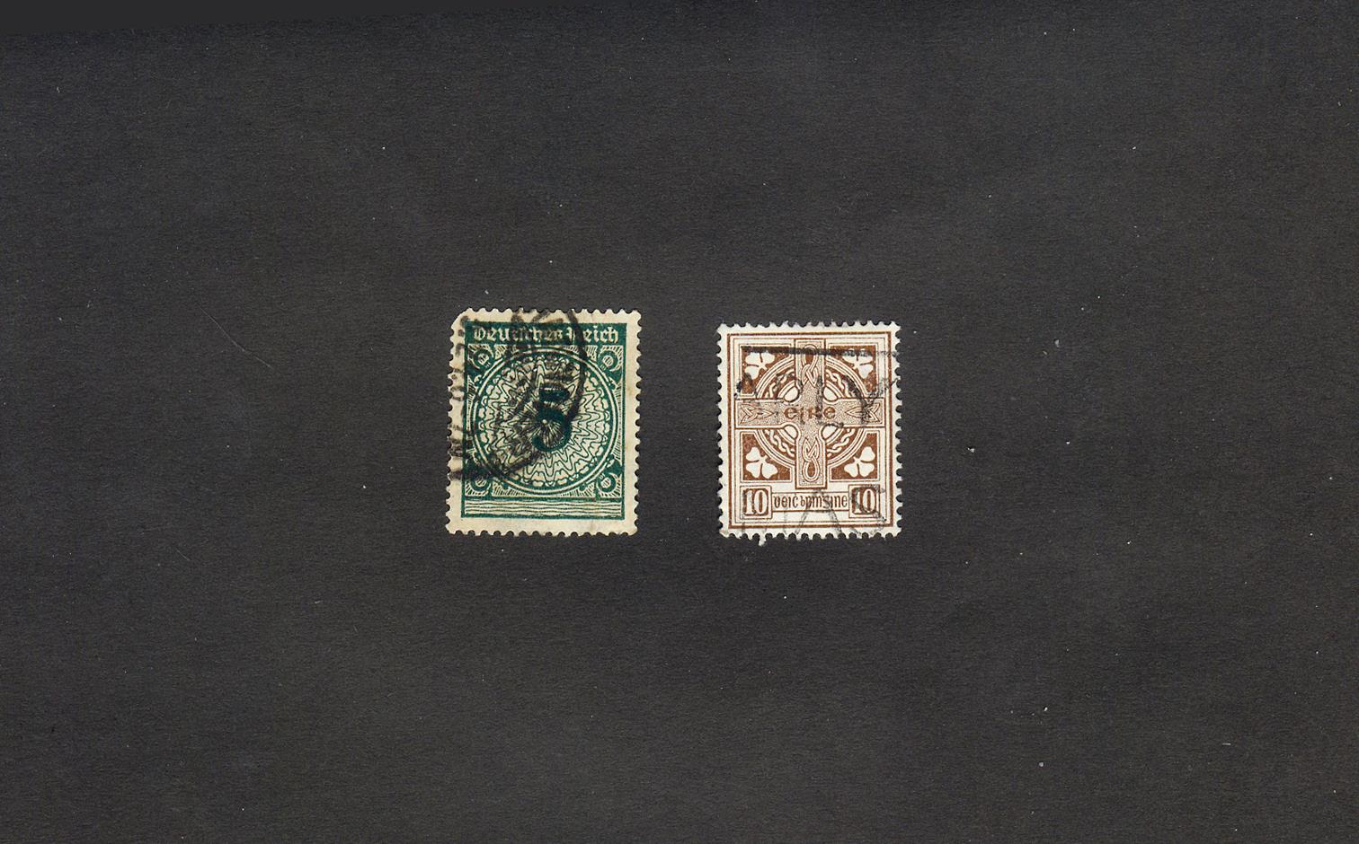  2 عدد تمبر مربوط ایرلند و یکی نامشخص 