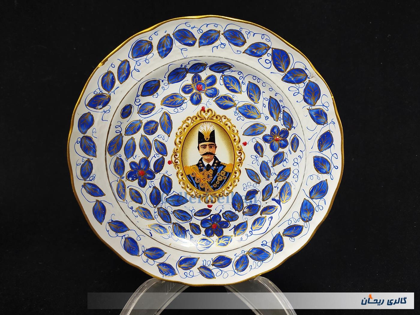 دیوارکوب شاه عباسی قلم آبی کوره پخت