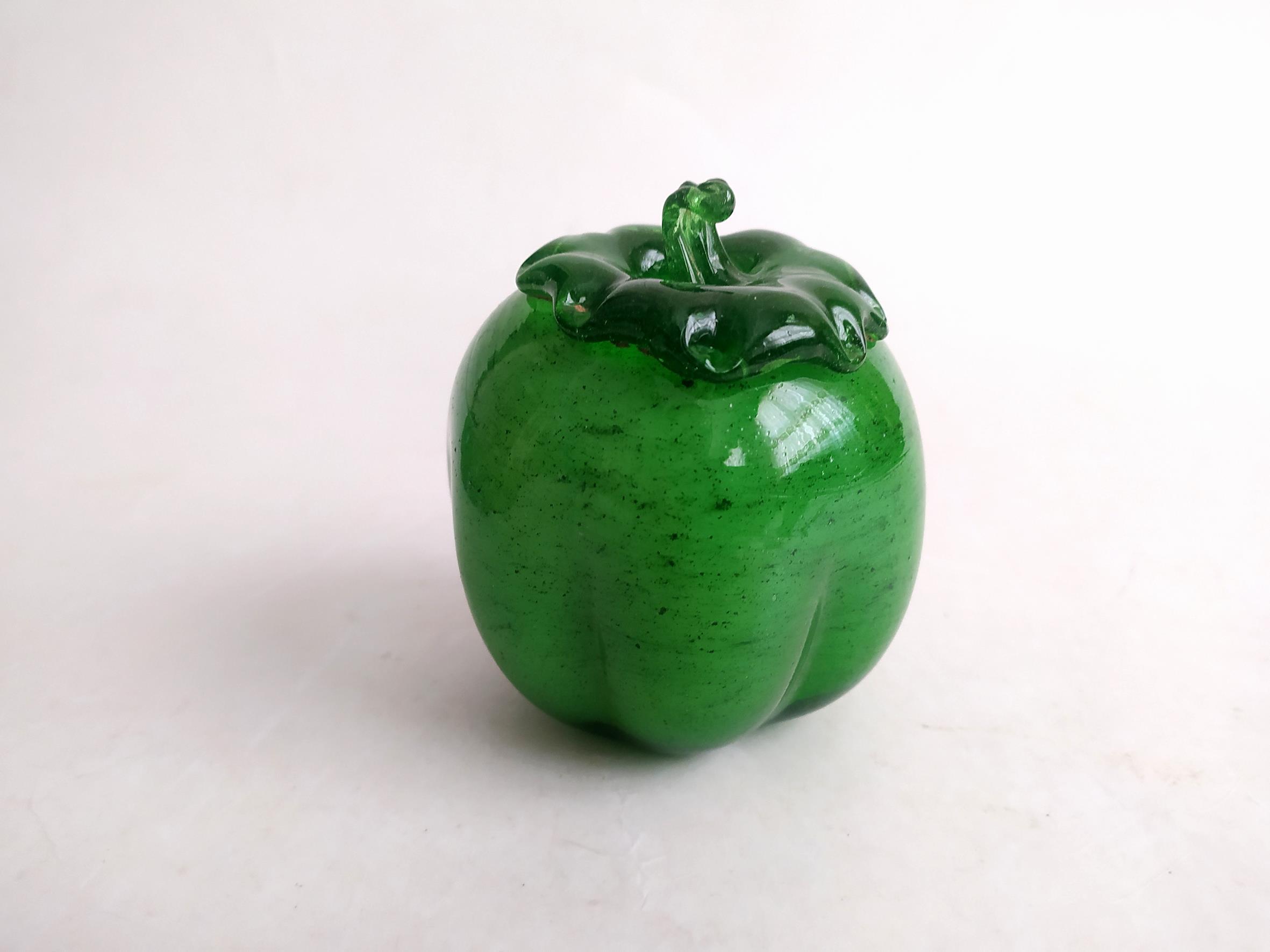  فلفل دلمه شیشه ای دست ساز قدیمی کمیاب