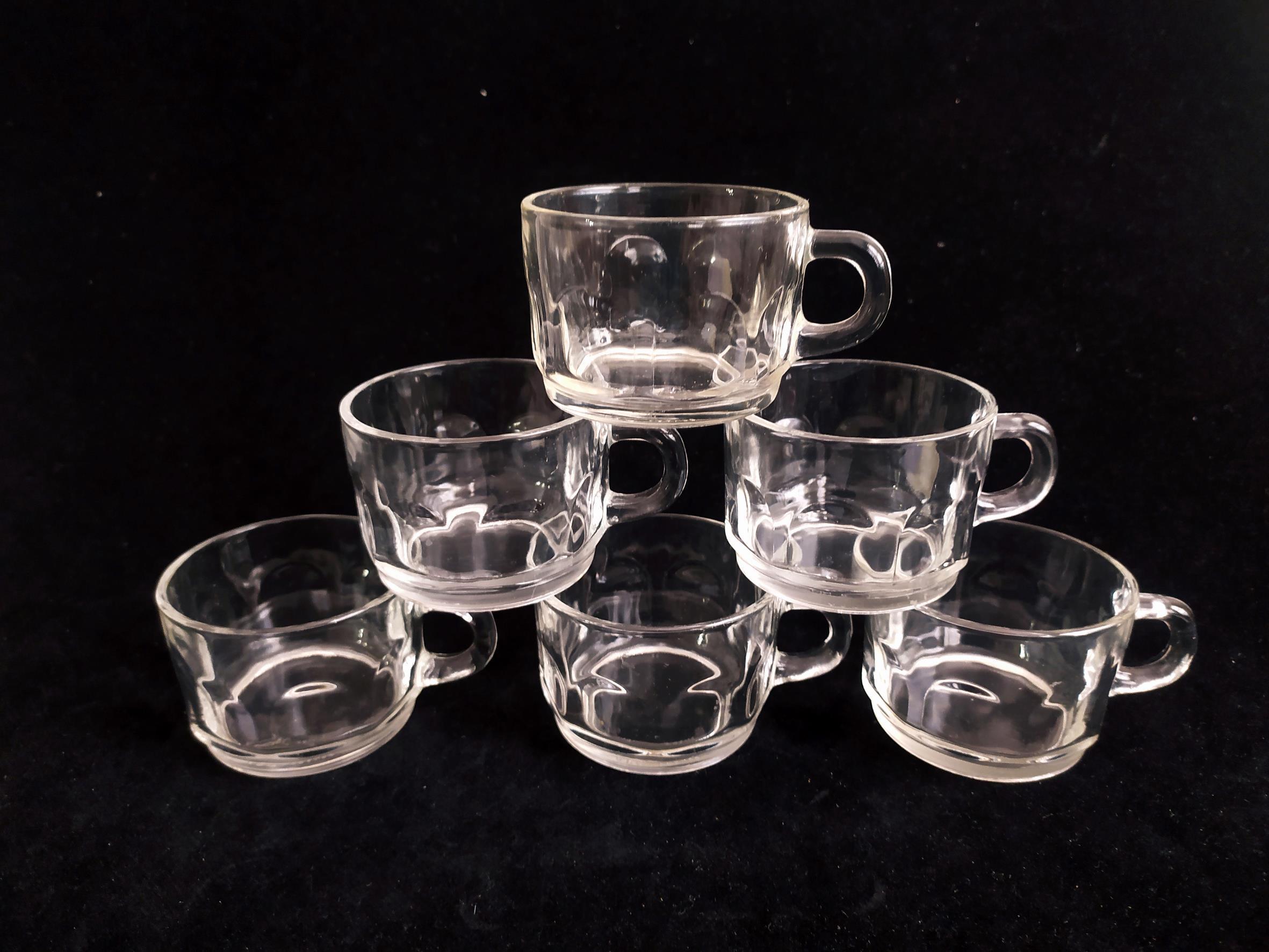  فنجان قدیمی بلور ساخت کشور فرانسه