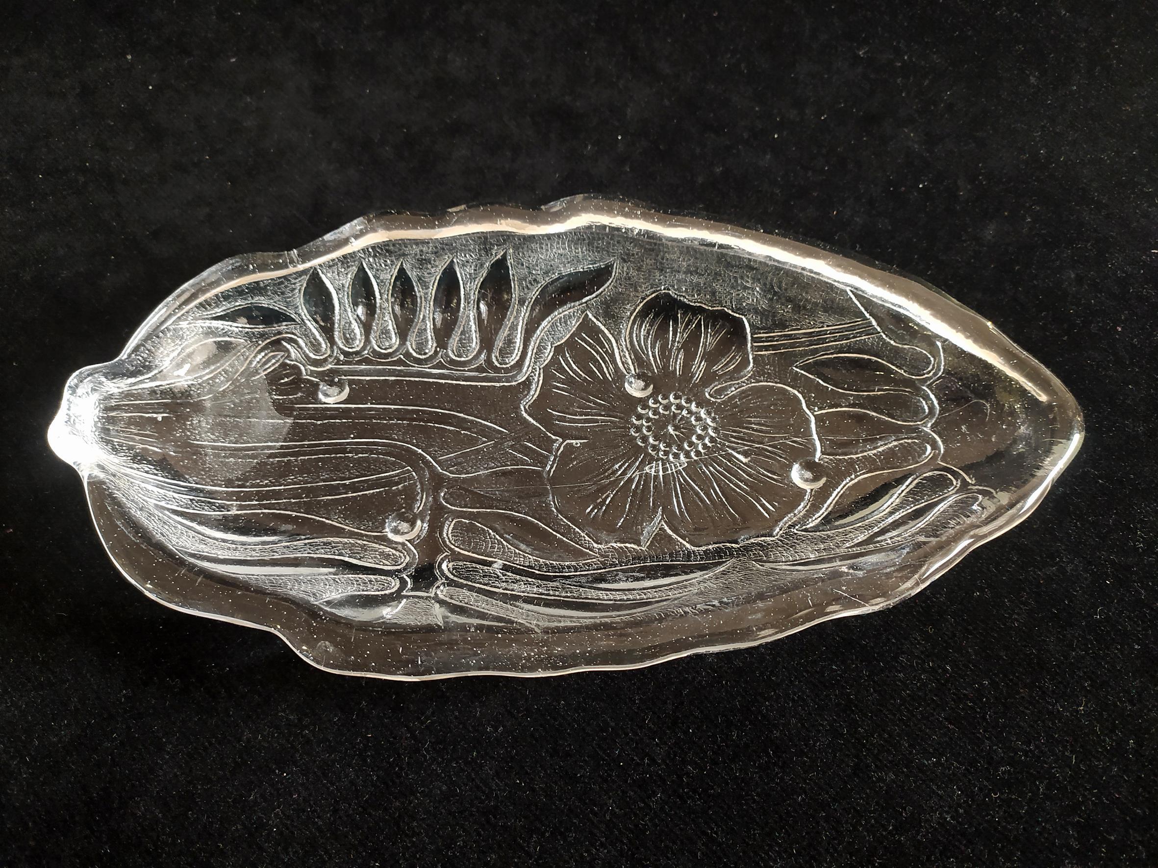  دیس بلوری یا خرما خوری طرح گل شقایق