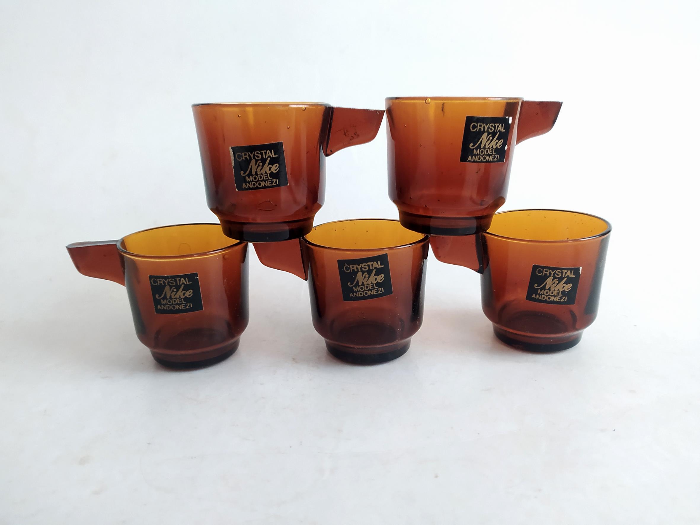  5عدد فنجان قهوه خوری قدیمی اندونزی