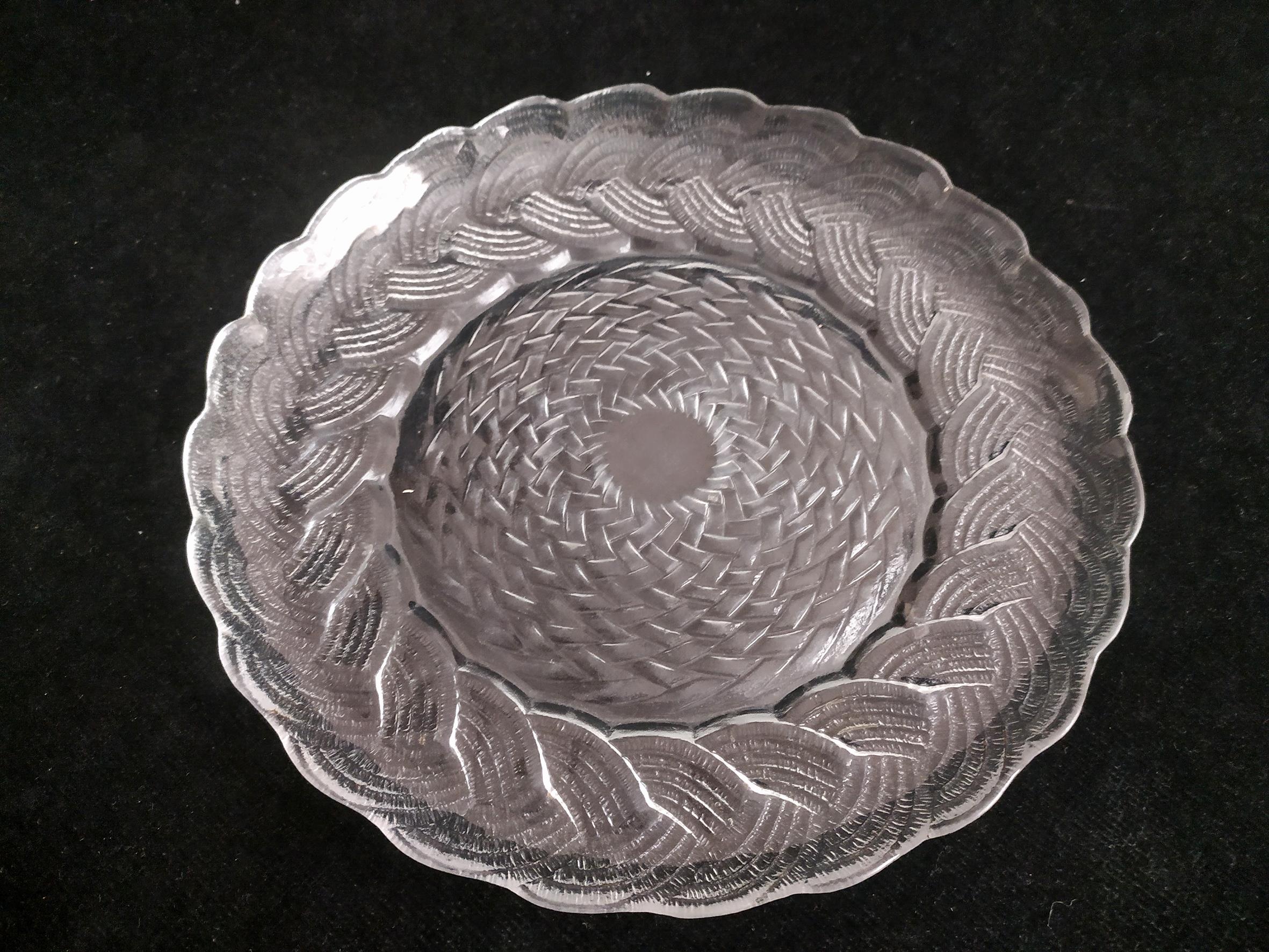  دیس شیرینی خوری طرح گیس بافت و لبه دار