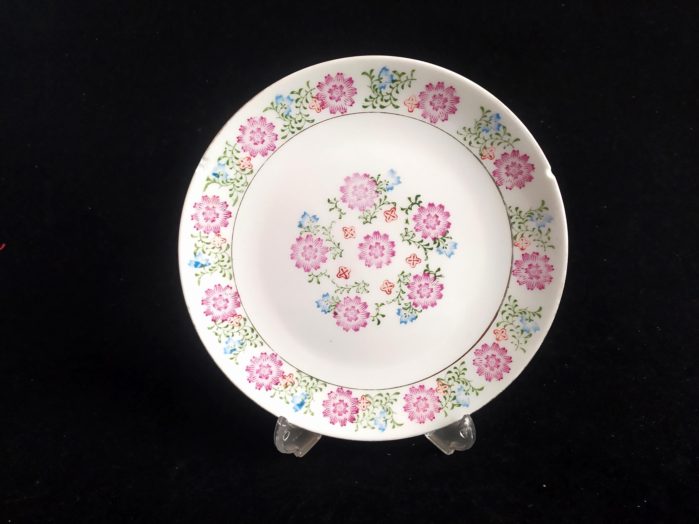  دیوارکوب قدیمی طرح گلهای صورتی زیبا