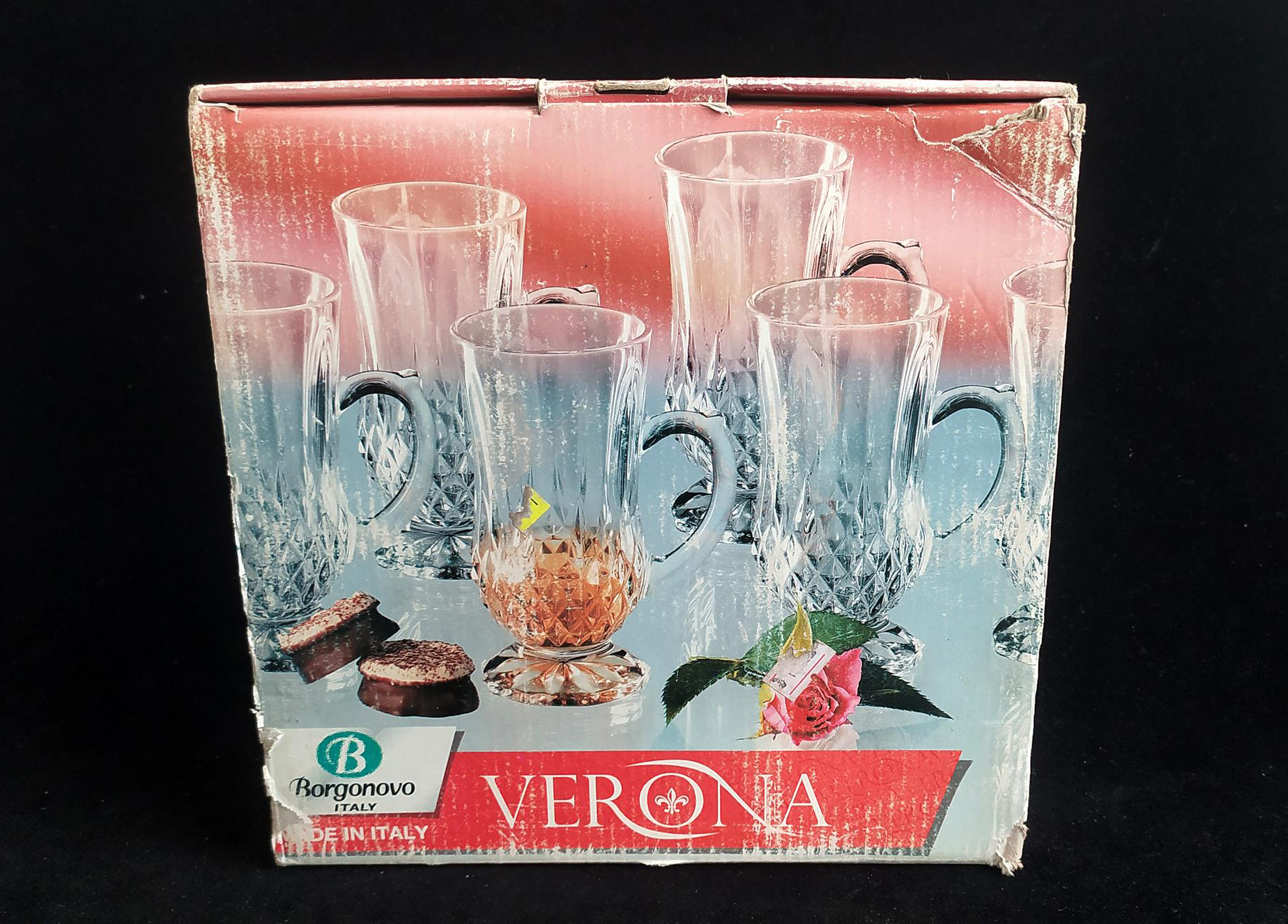  1 دست استکان دسته دار ساخت کشور ایتالیا 