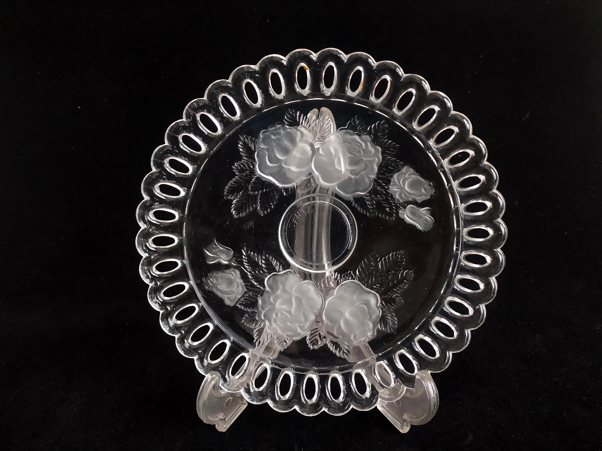  شیرینی خوری قدیمی دور حصیری شیشه ای