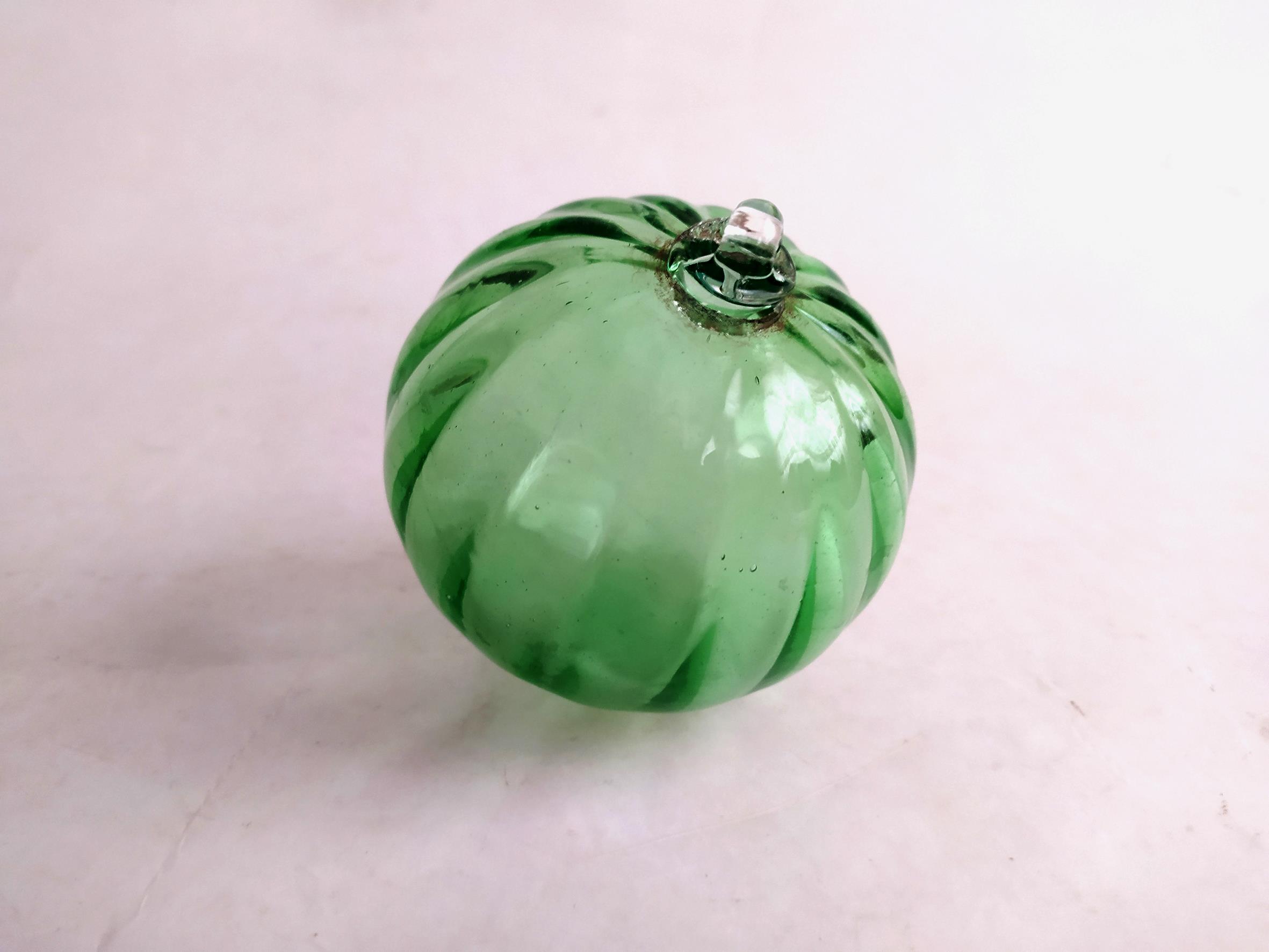 گوی شیشه ای درخت کریسمس طرحدار سبز