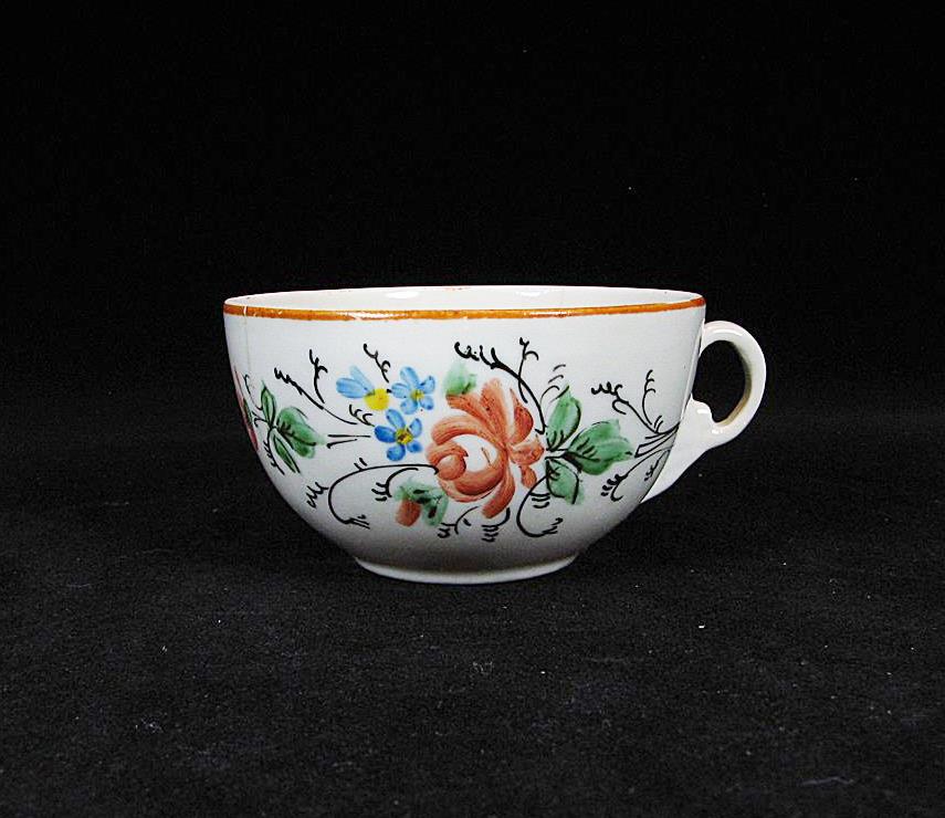 فنجان نقاشی دست بسیار قدیمی و نازک روسی