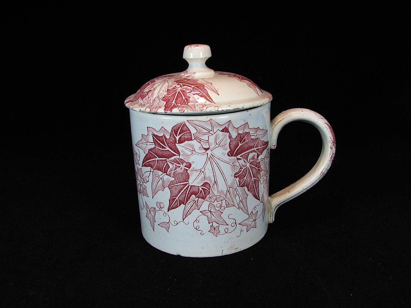 لیوان آبخوری کمیاب قدیمی دربدار سرامیکی