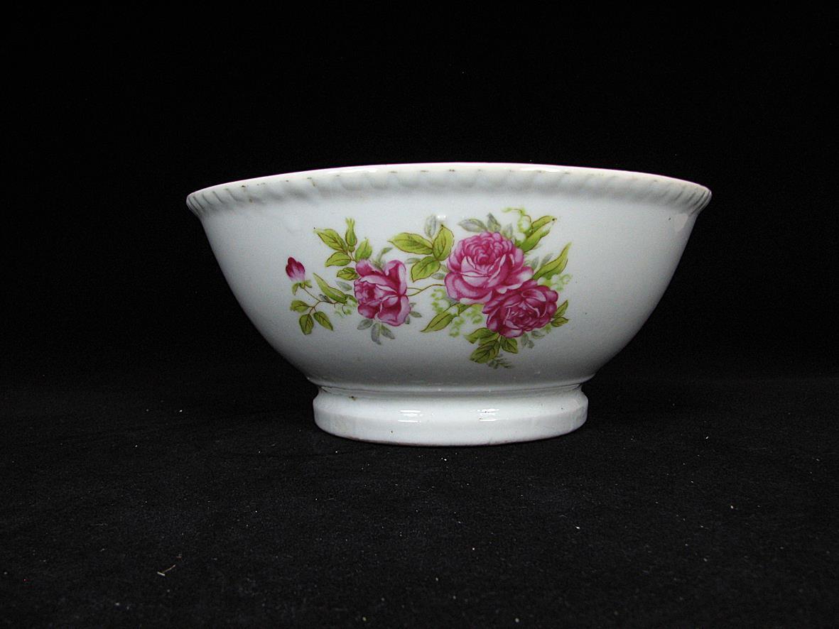 کاسه آبگوشت خوری گل سرخی گل درشت ژاپن