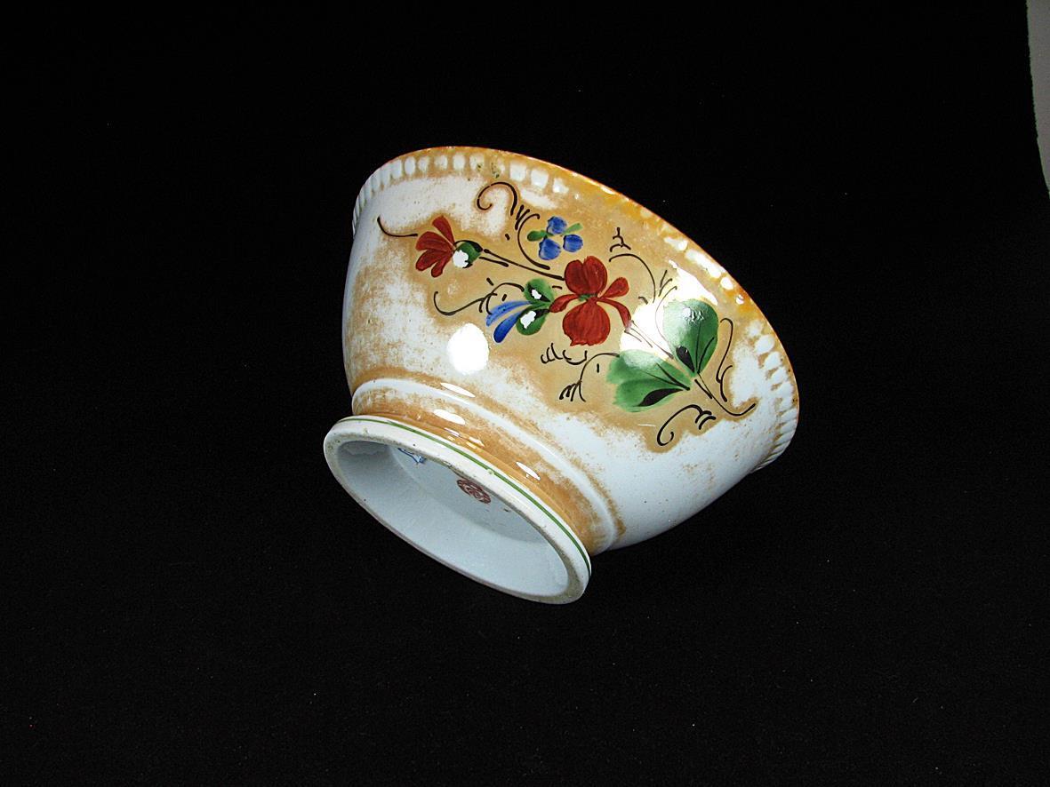 کاسه بسیار قدیمی قاجاری نقاشی دست روسی