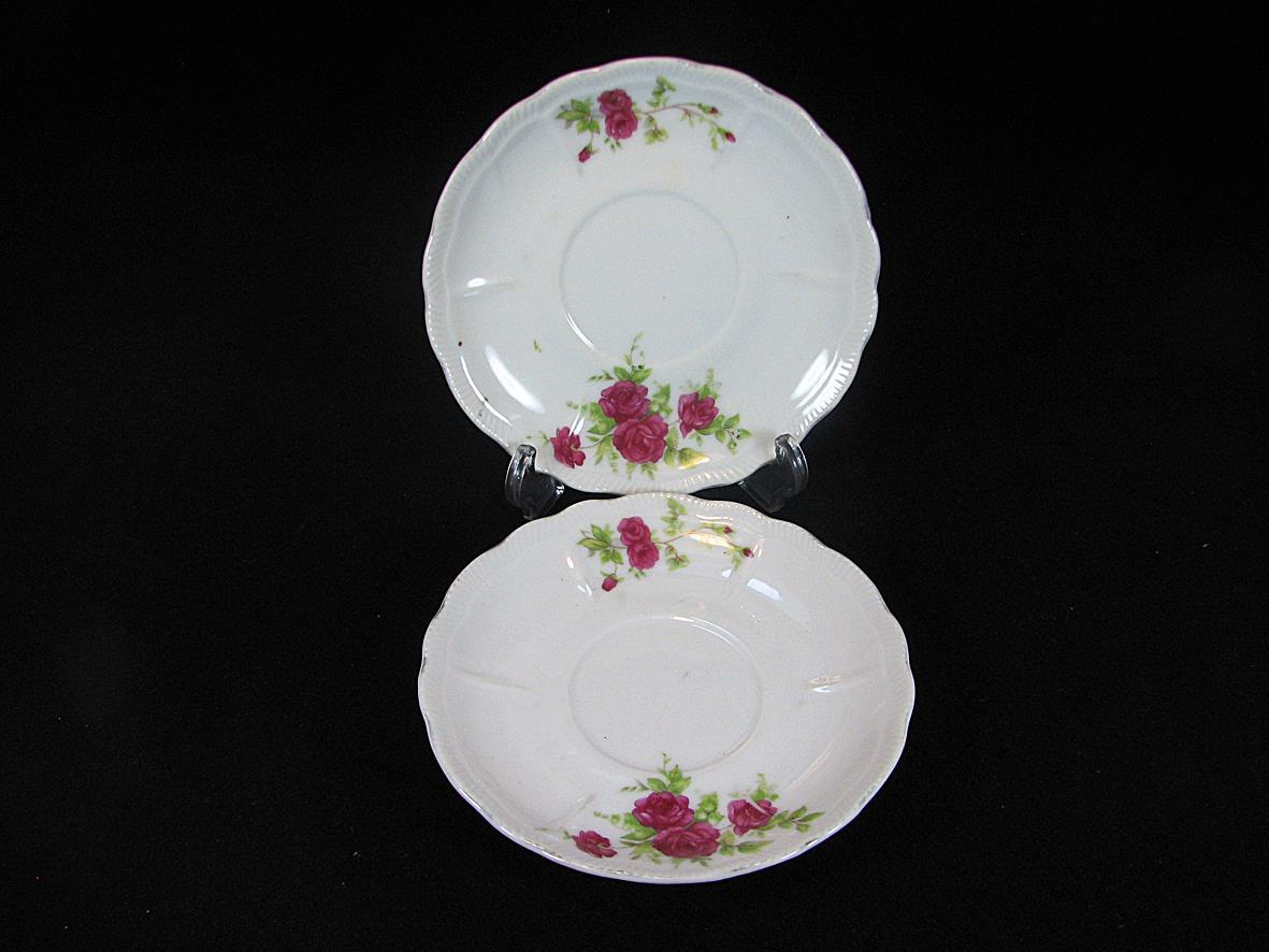 زیر فنجانی یا دیوارکوب گل سرخی قدیمی