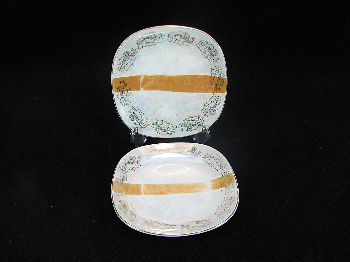 2 عدد زیر لیوانی یا دیوارکوب مربعی قدیمی