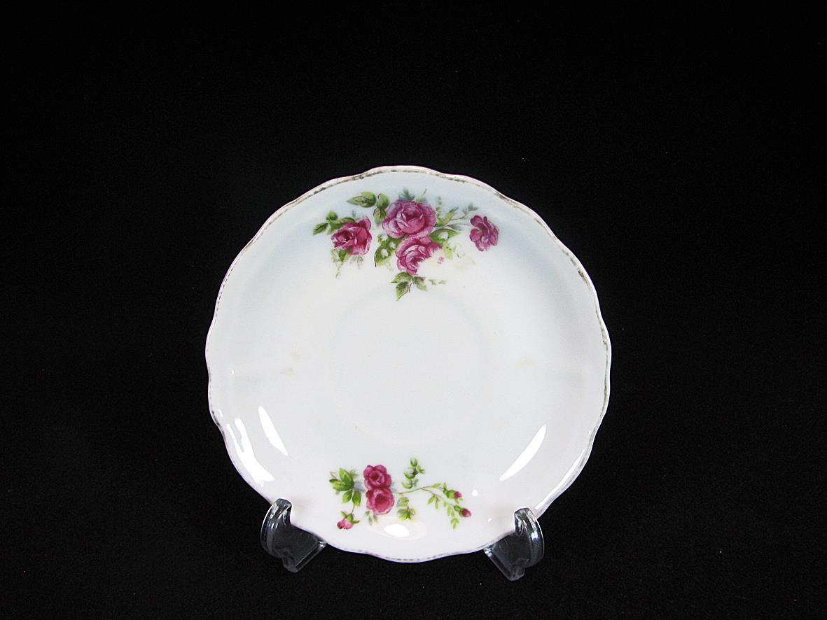 زیر فنجانی یا دیوارکوب گل سرخی قدیمی