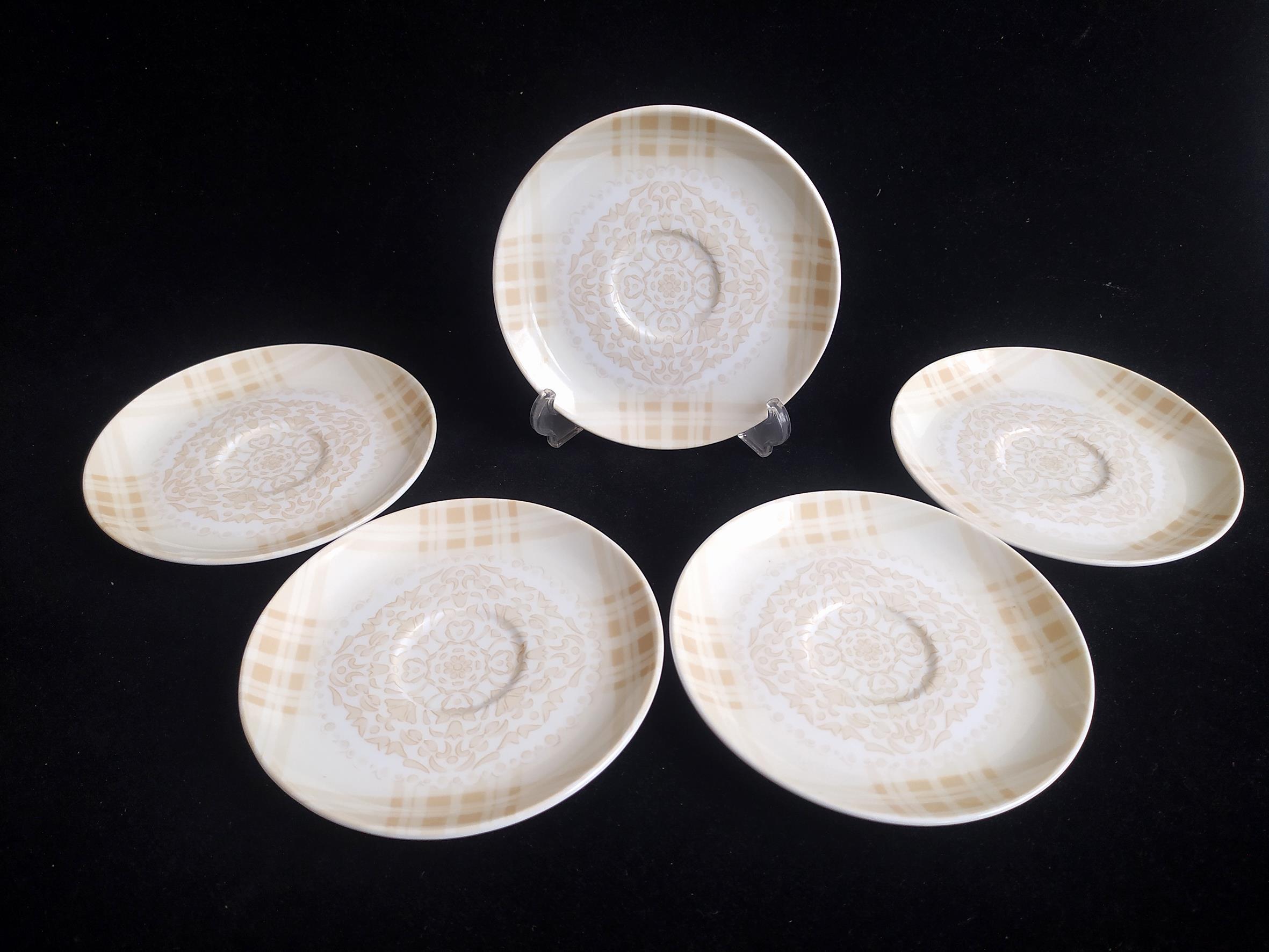 5 عدد نعلبکی قدیمی چینی زرین ایران