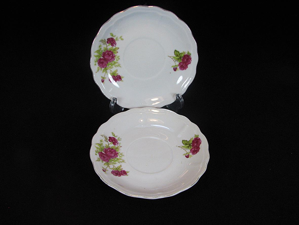 زیر فنجانی یا دیوارکوب گل سرخی قدیمی