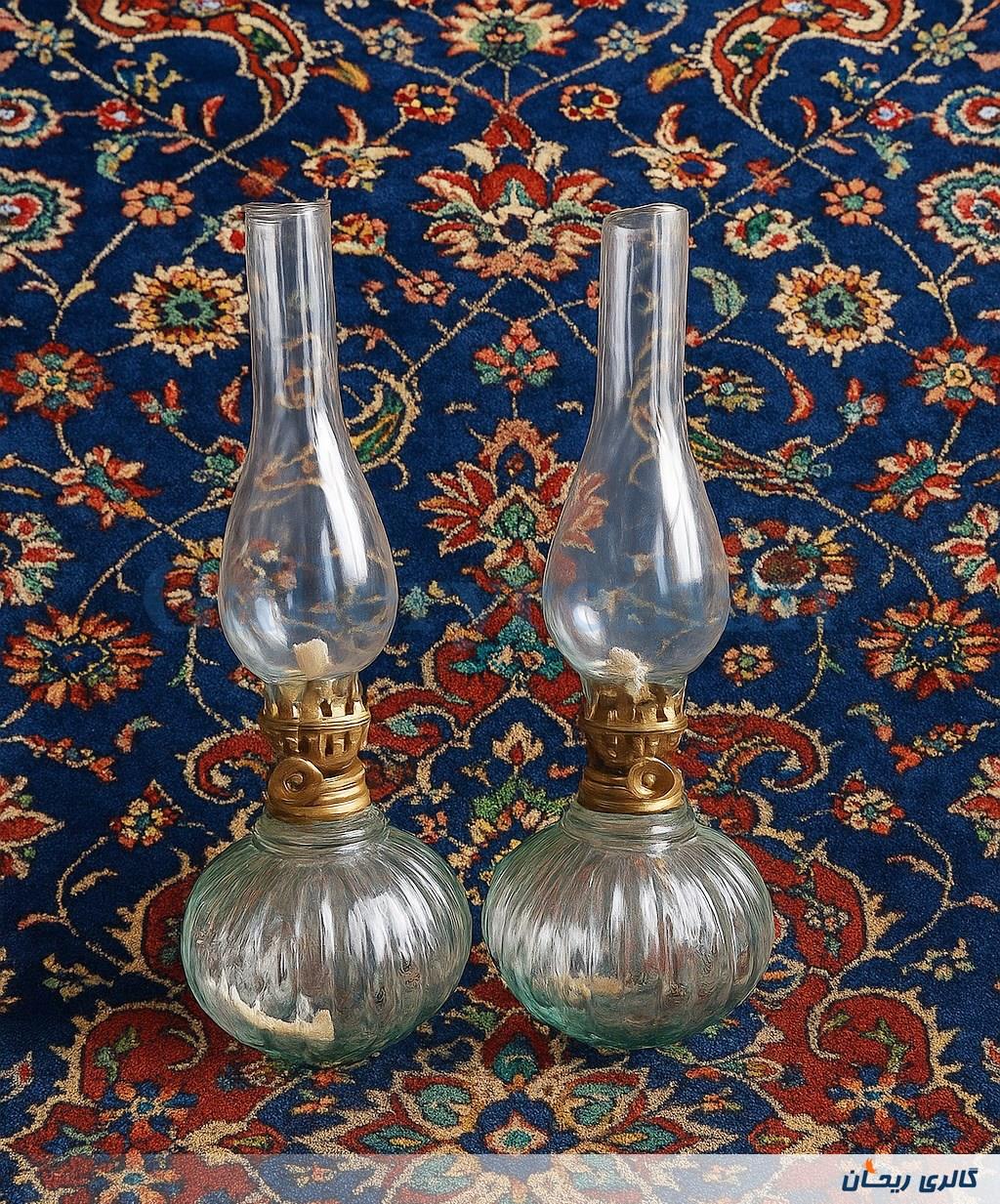 2عدد چراغ نفتی نقلی بسیار زیبا 