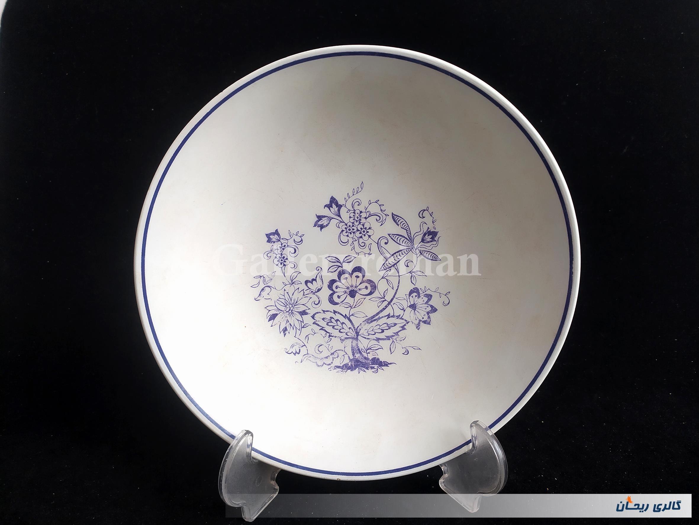 کاسه ملامین قدیمی طرح گل 24CM 