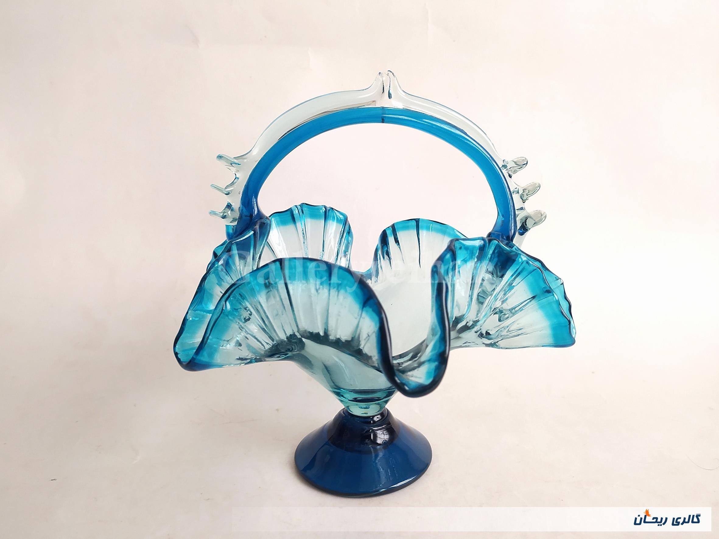 آجیل خوری شیشه ای دست ساز قدیمی