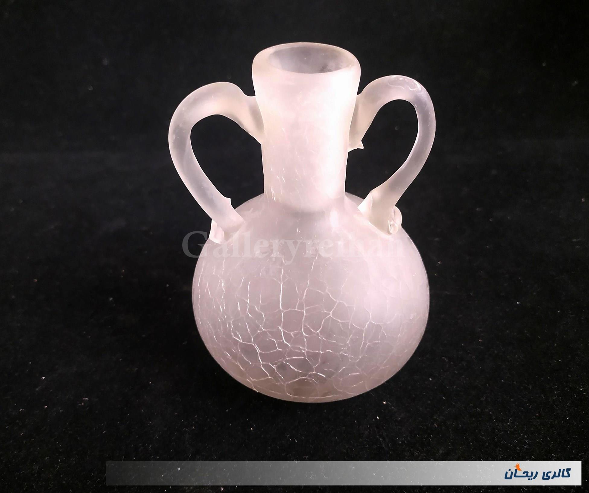 بطری کوچک 2 دسته طرح ترک یا آبگز دستساز