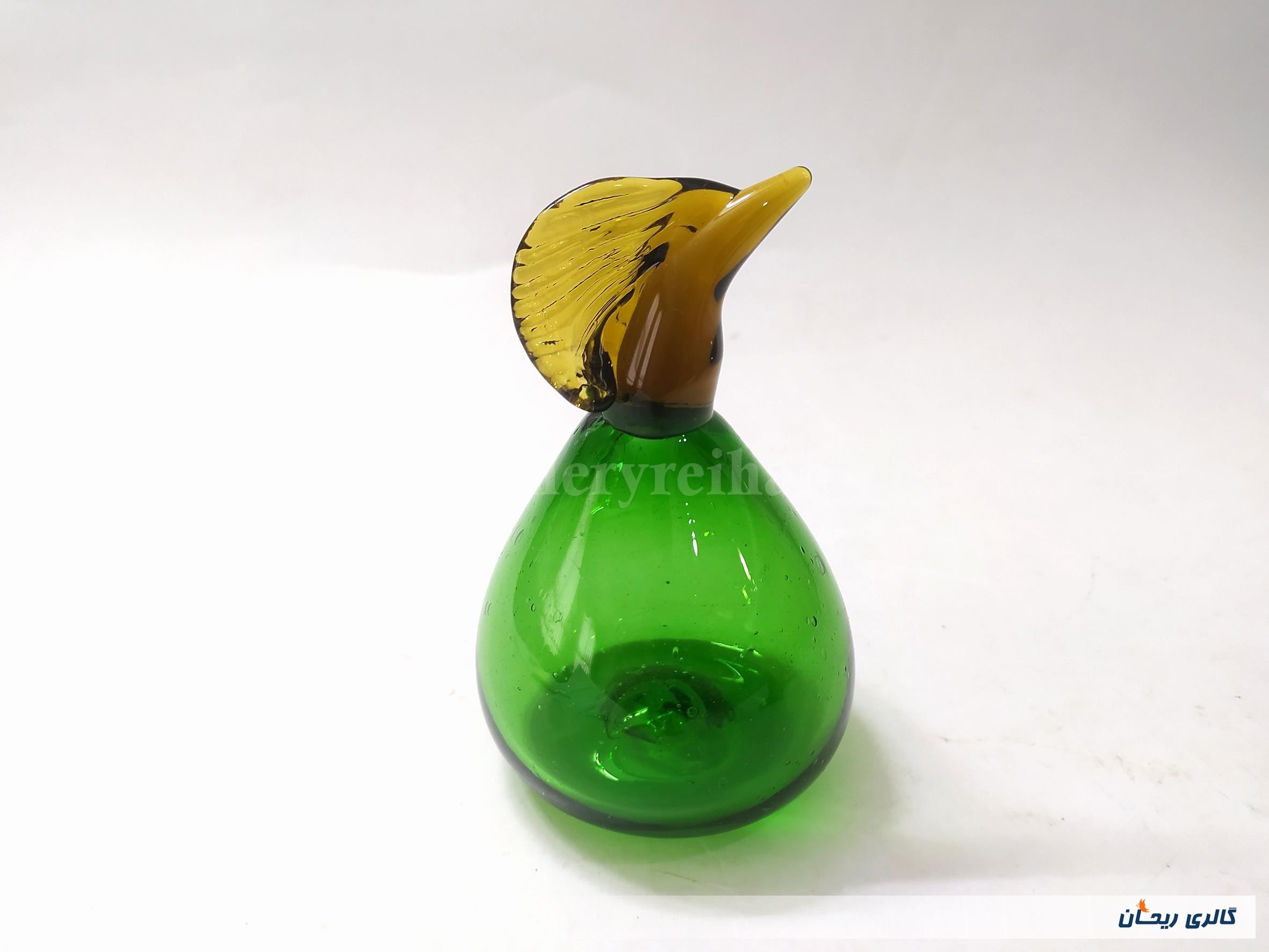 گلابی شیشه ای دست ساز قدیمی خوشرنگ 