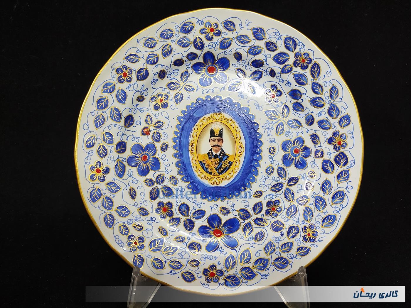 دیوارکوب قلم آبی جدید نقاشی کار دست 25CM 