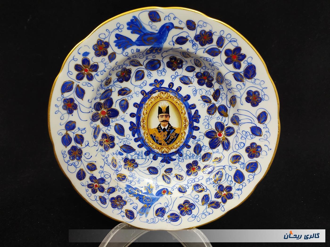 دیوارکوب قلم آبی جدید نقاشی کار دست 22CM